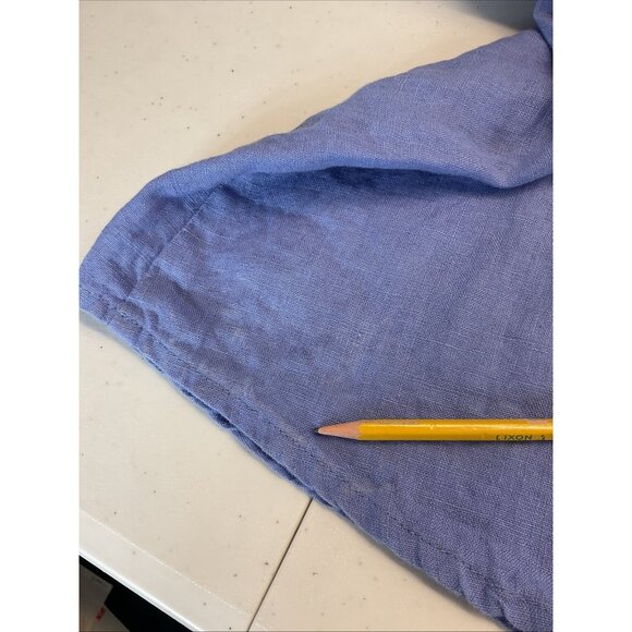 Flax Women’s Summer Blue Linen Midi‎ tank Dress sz M Lagenlook artsy oversized - Picture 8 of 10